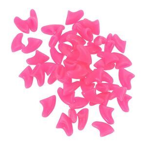 Portable Anti-scratch Pet Nail Caps 50 Pcs Rose Red Medium